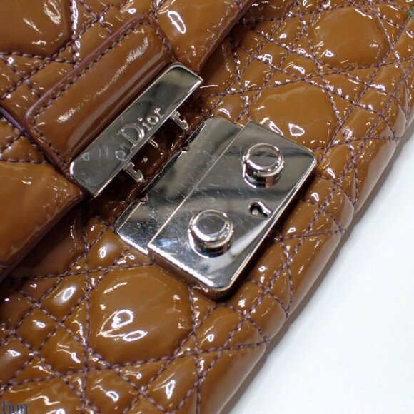 DIOR Cannage  Shoulder Bag Brown - Picture 8 of 8